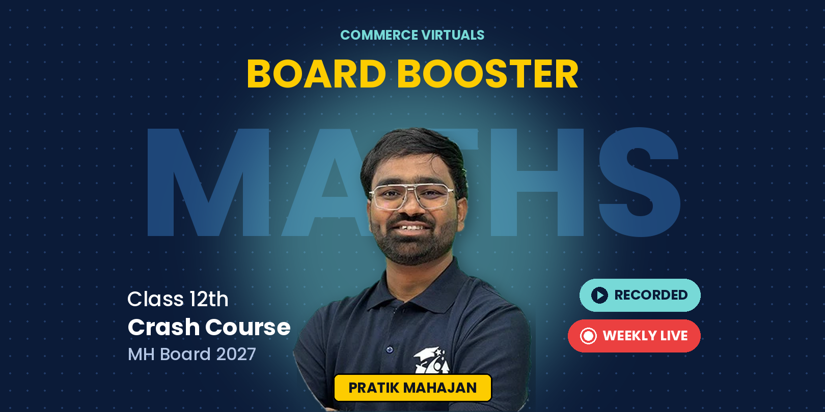 Maths Board Booster Class 12th Maharashtra 2027 – Prelims Special