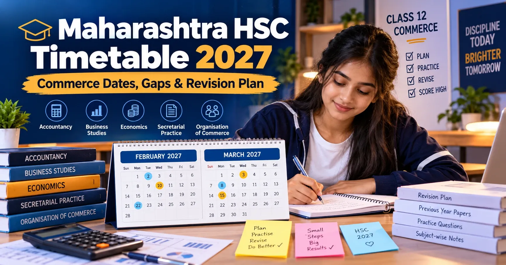 Maharashtra HSC Timetable 2027 (Commerce): Dates, Paper Gaps & Revision Plan