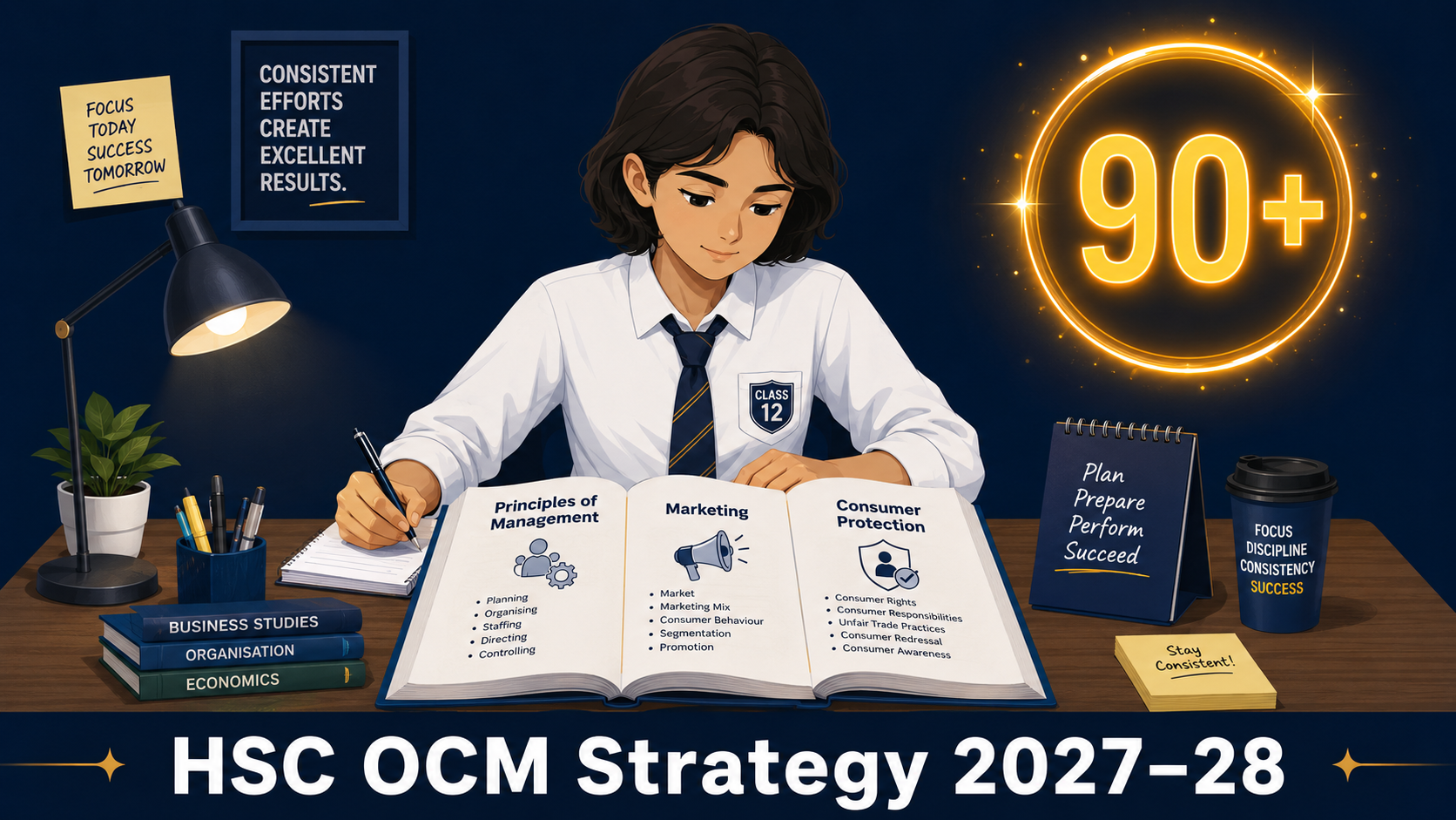 How to Score 90+ in HSC OCM: Complete Chapter-wise Strategy (2027–28)