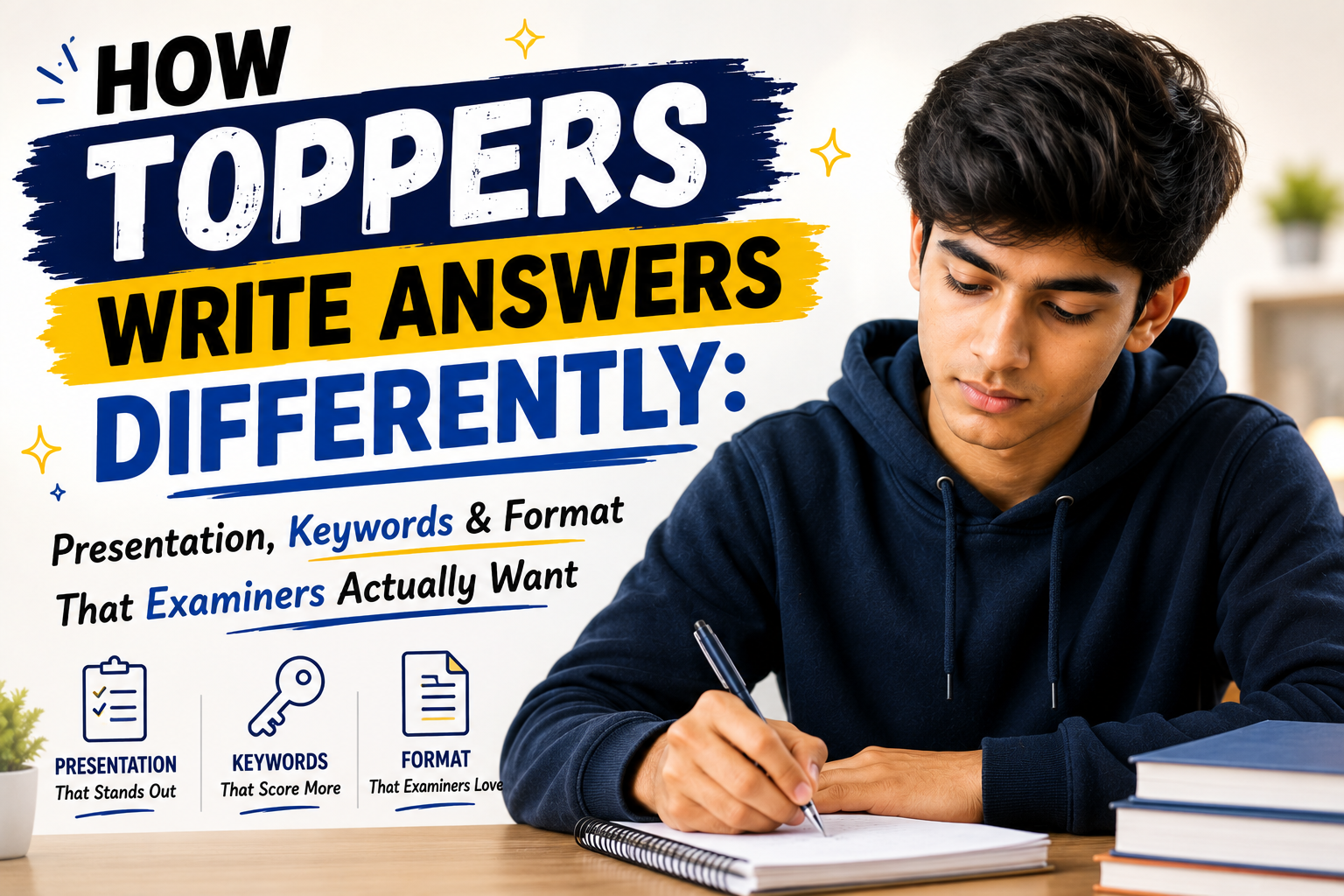 How Toppers Write Answers Differently: Presentation, Keywords & Format That Examiners Actually Want